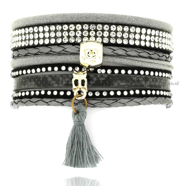 Ibiza Armband Grijs zilver
